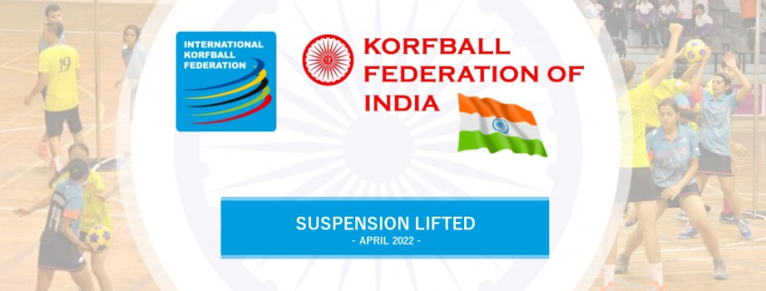 The IKF has lifted a suspension of the Korfball Federation of India ©IKF