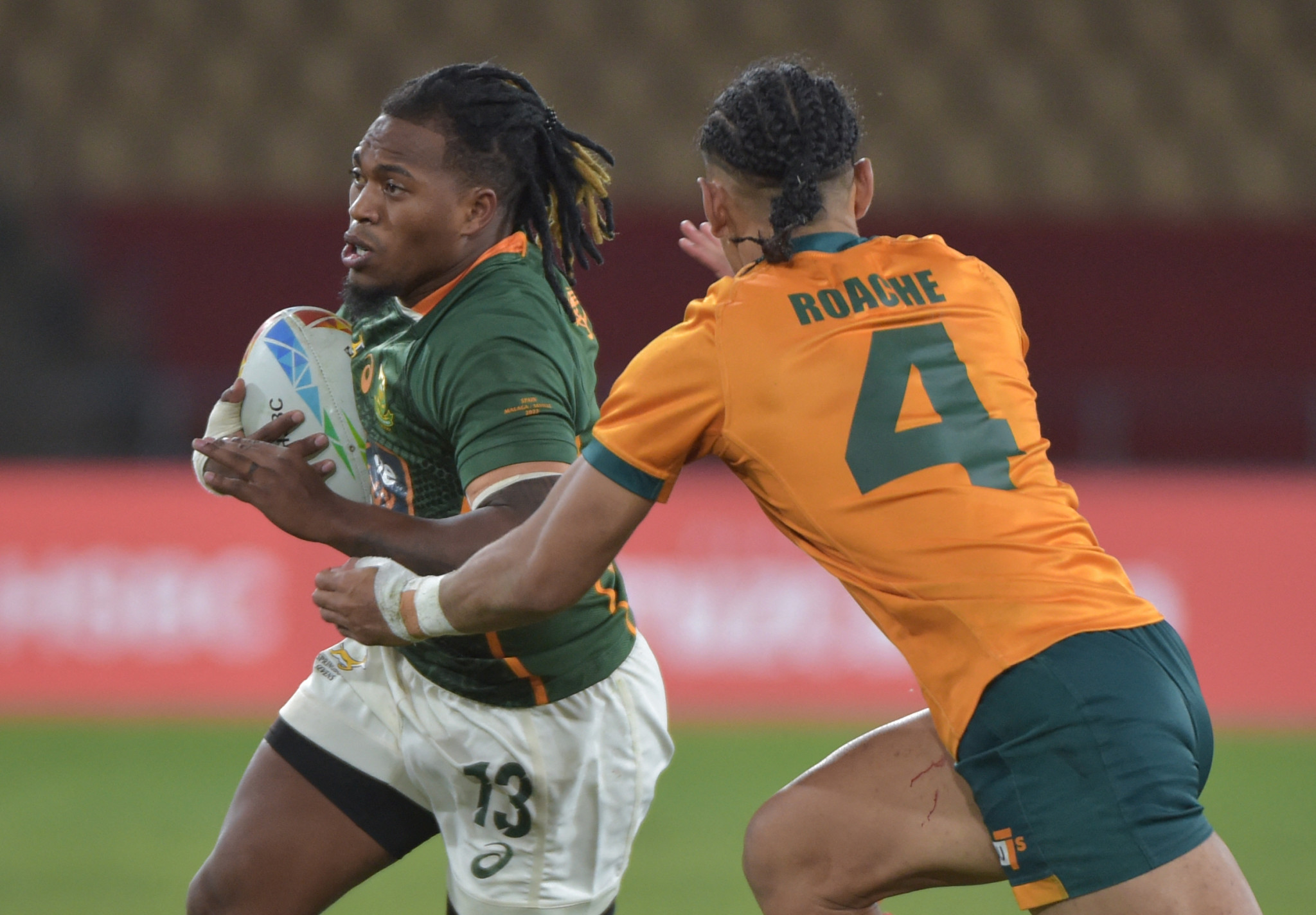 South Africa are set to face Australia as they look to retain their Canada World Rugby Sevens Series title ©Getty Images