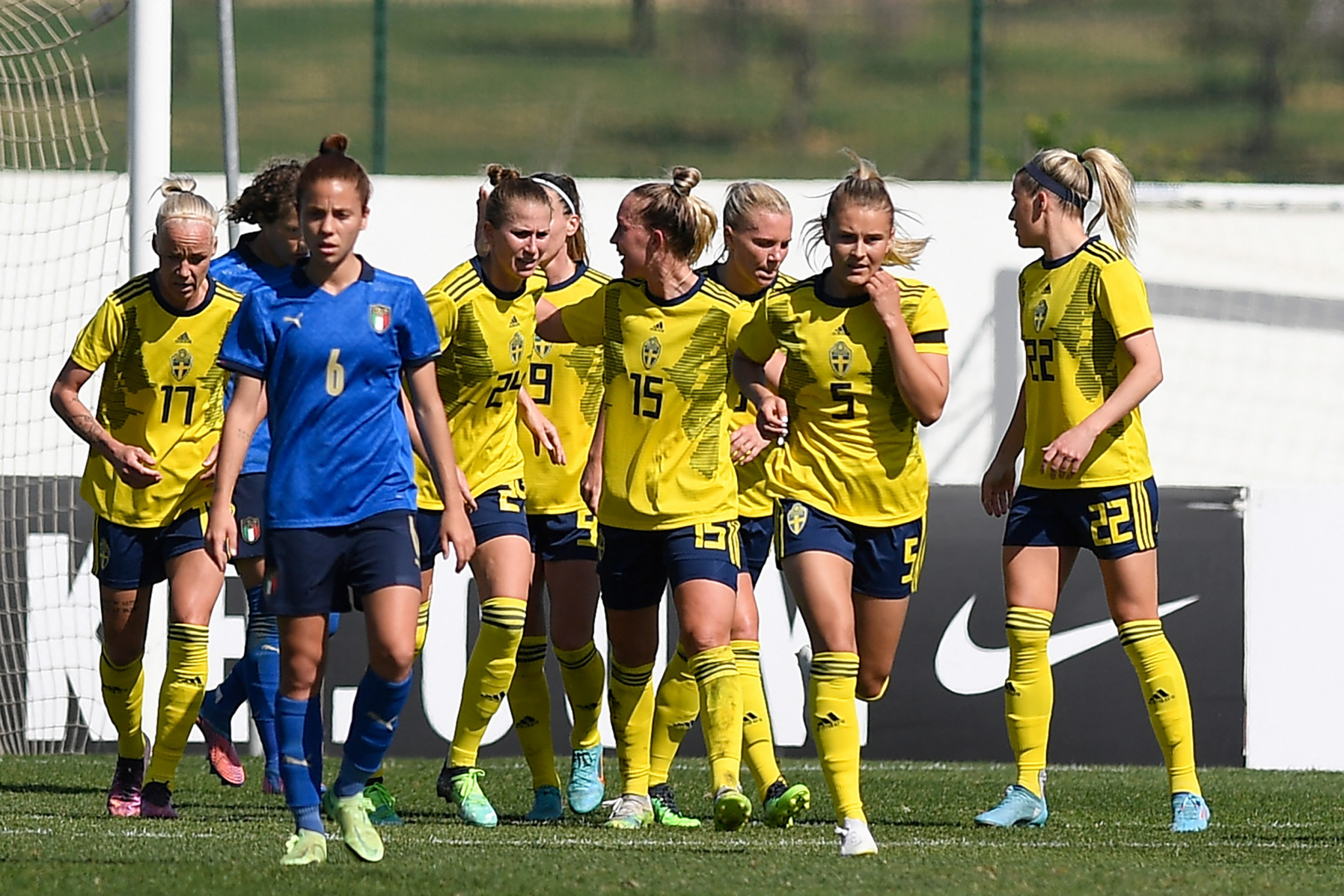 Olympic silver medallists Sweden had been drawn in the same group as Russia at Women's Euro 2022 ©Getty Images