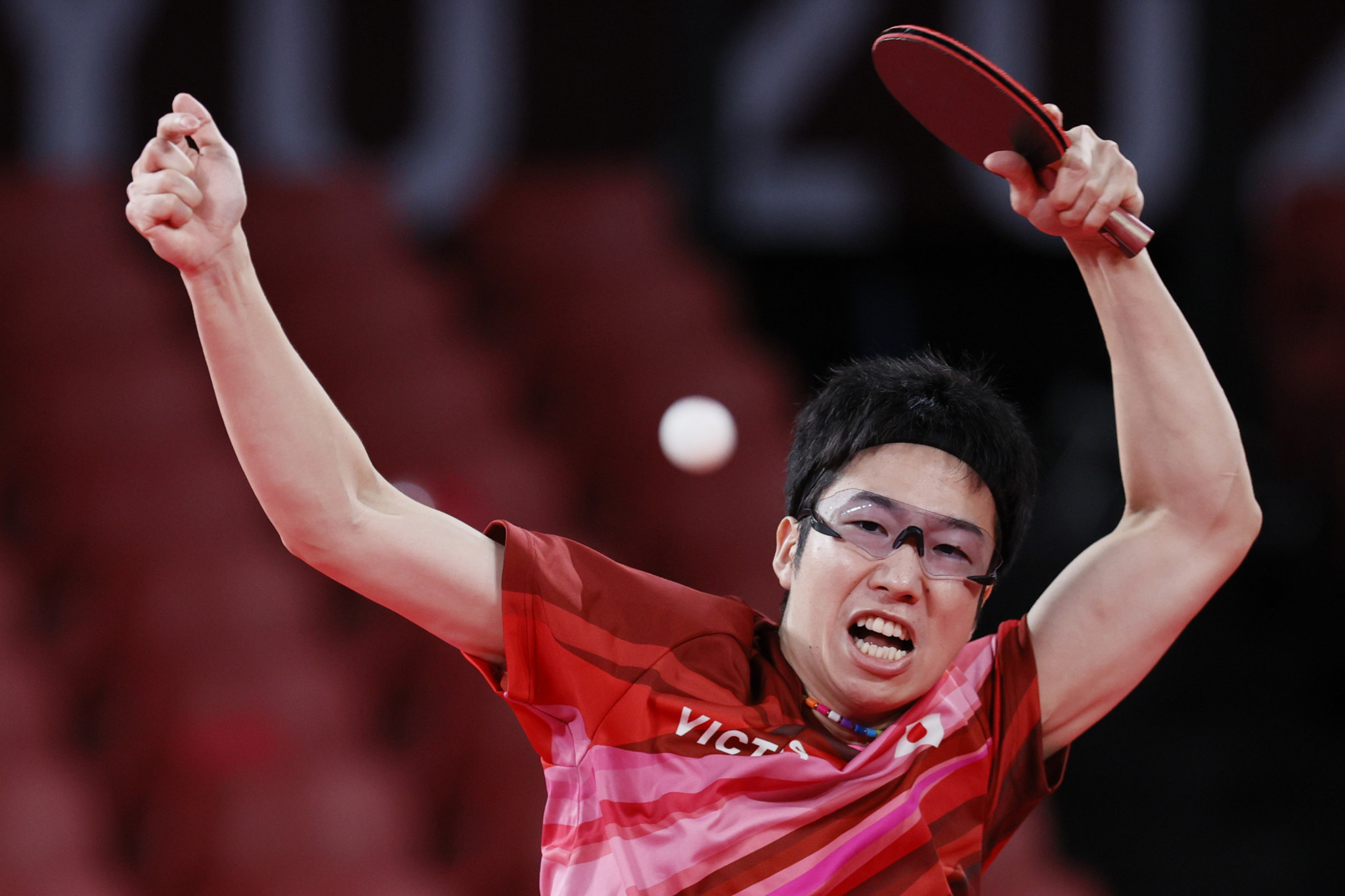 Japan's Jun Mizutani won a table tennis mixed doubles gold and team silver at the Tokyo 2020 Olympics ©Getty Images