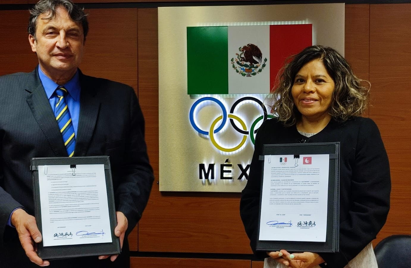 The collaboration agreement between the Mexican Olympic Committee and Hiroshima Prefecture has been extended with a view to Paris 2024 ©COM