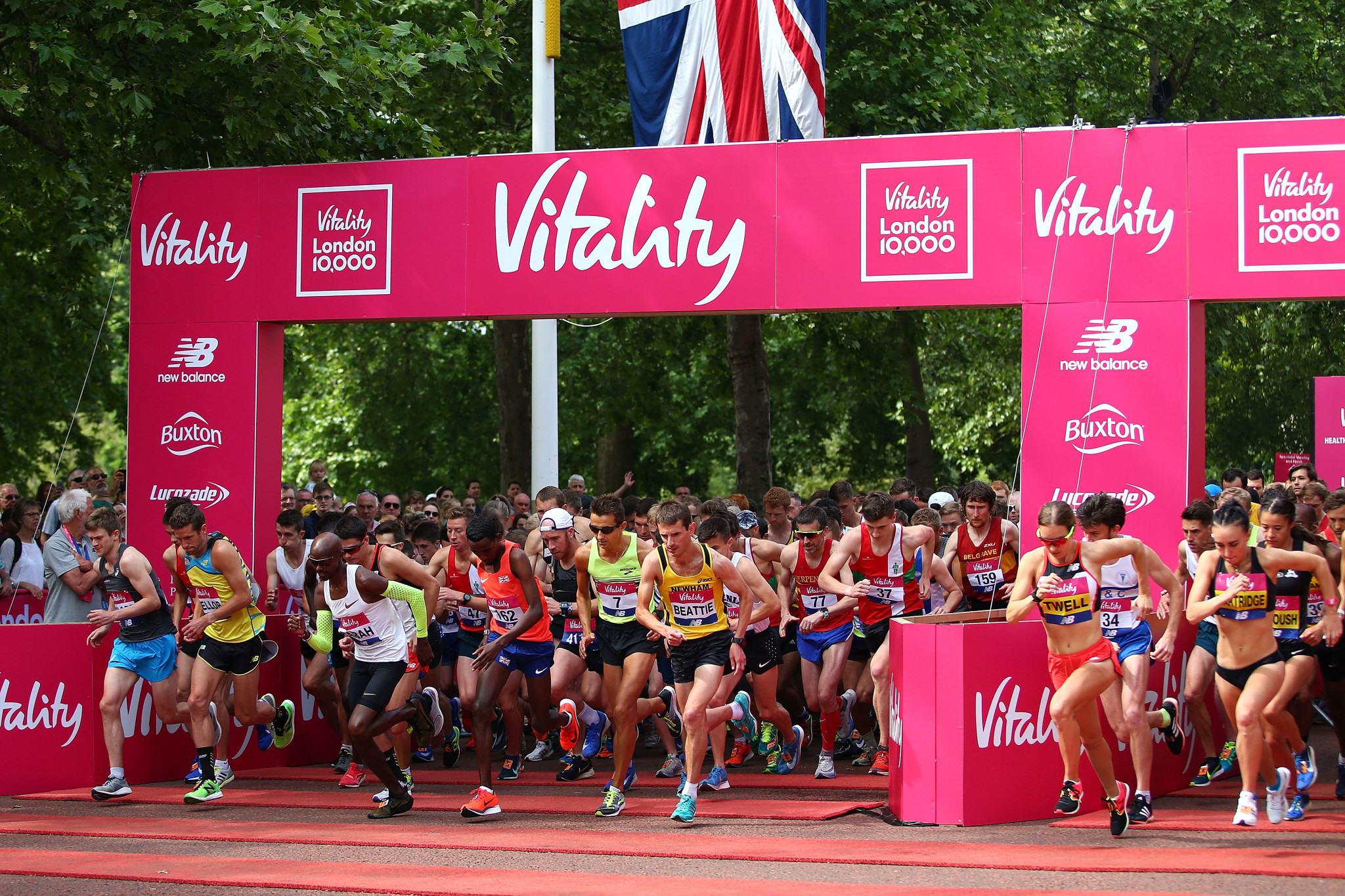 The Vitality London 10,000 is promoting runners to sponsor Ukrainian relief charities ©Getty Images