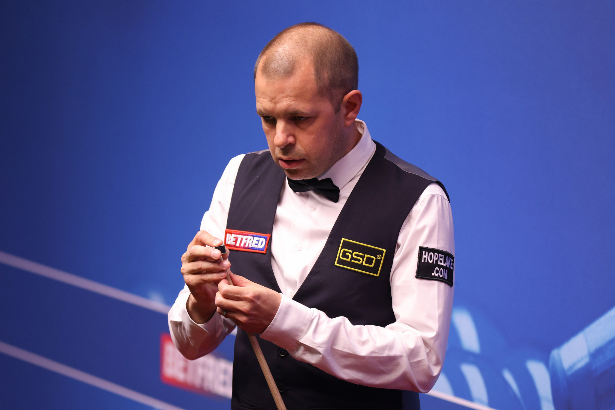 Former finalist Barry Hawkins was surprisingly defeated by Crucible debutant Jackson Page on the second day of the World Snooker Championship ©Getty Images