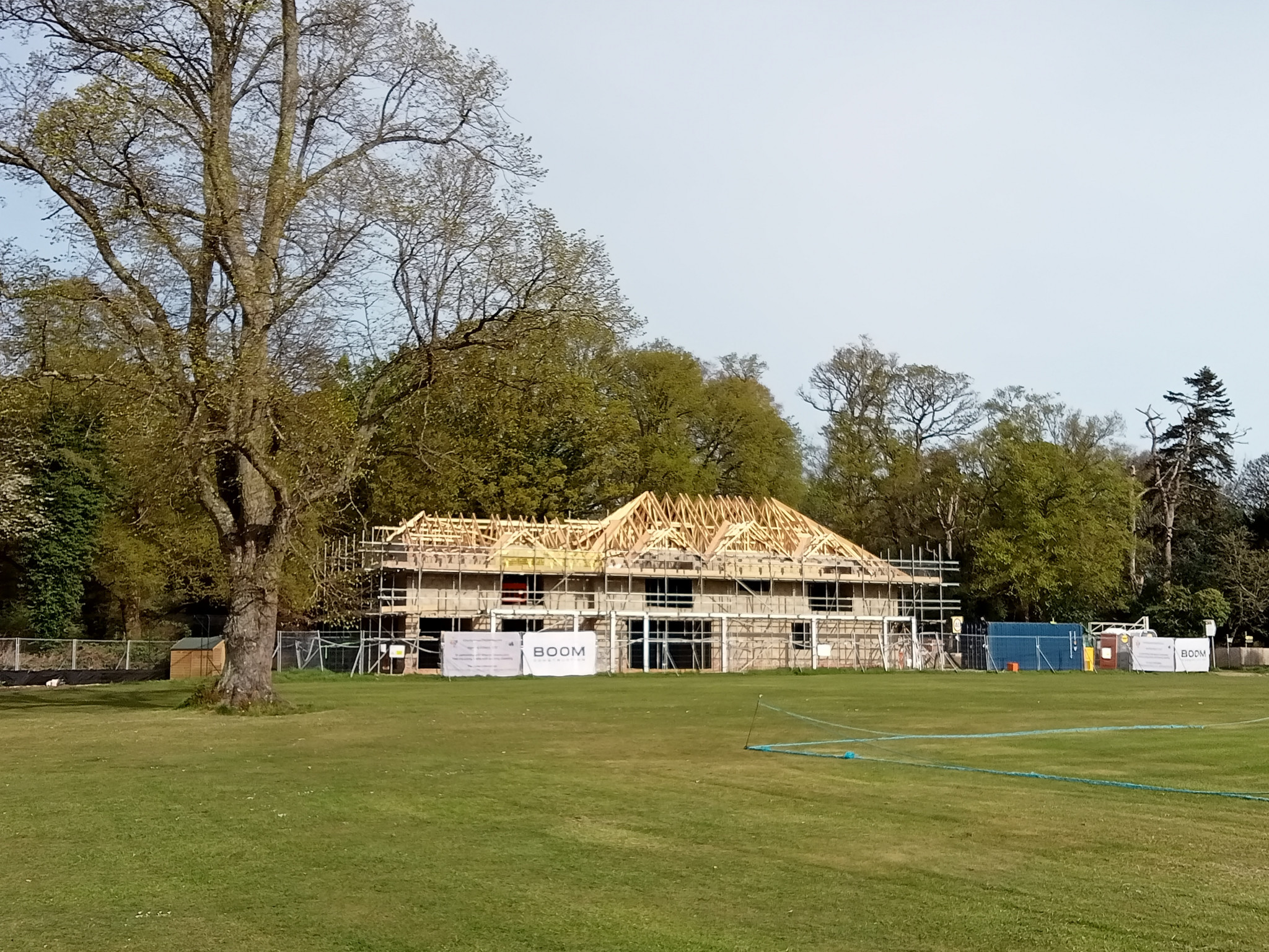 The newly emerging Chorleywood Cricket Club pavilion ©ITG