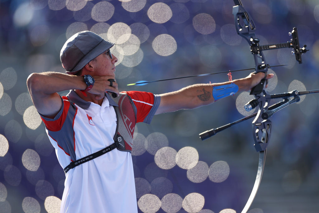 Turkey's Olympic champion Mete Gazoz reached the semi-finals of the Archery World Cup in Antalya ©Getty Images