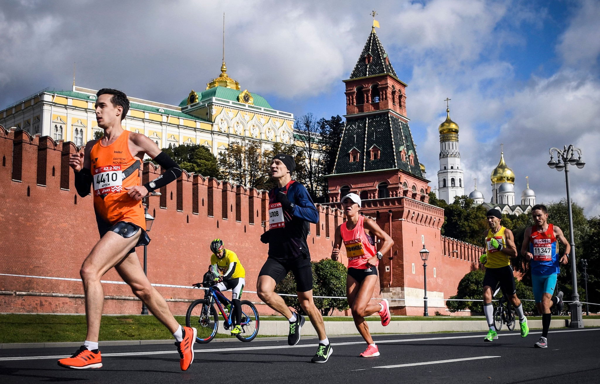 Russian athletes were banned from the Tashkent Marathon and Dushanbe International Half Marathon ©Getty Images