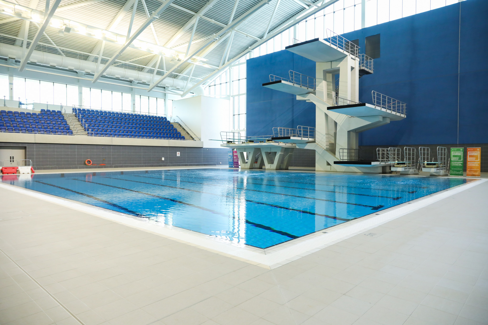 The construction of the 5,000-capacity Sandwell Aquatics Centre has been completed ©Birmingham 2022