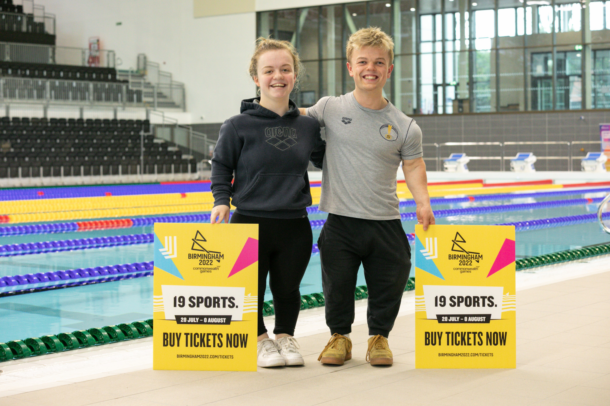 Paralympic swimmers Maisie Summers-Newton and Will Perry are looking forward to competing at the Commonwealth Games ©Birmingham 2022