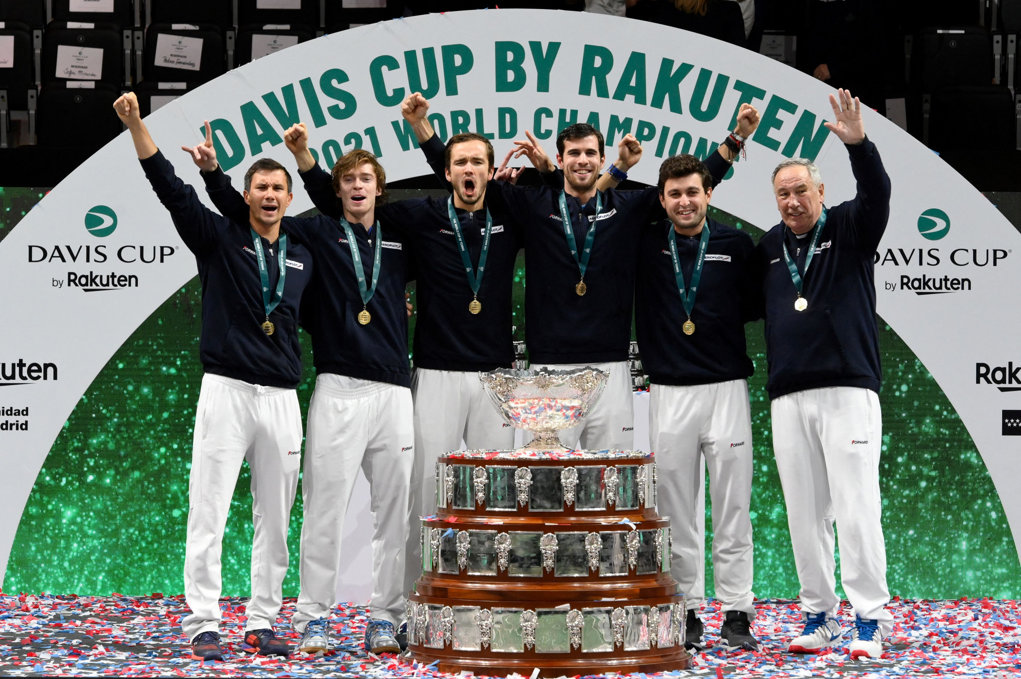 The Russian Tennis Federation were the winners of the 2021 Davis Cup ©Getty Images