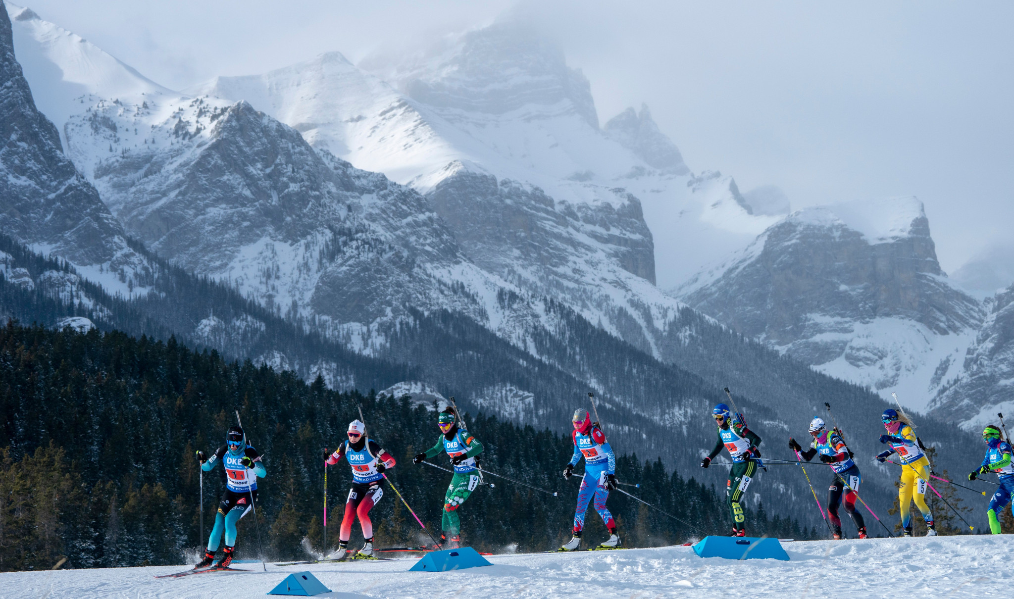 Canmore has held several winter sport events including the Biathlon World Cup ©Getty Images