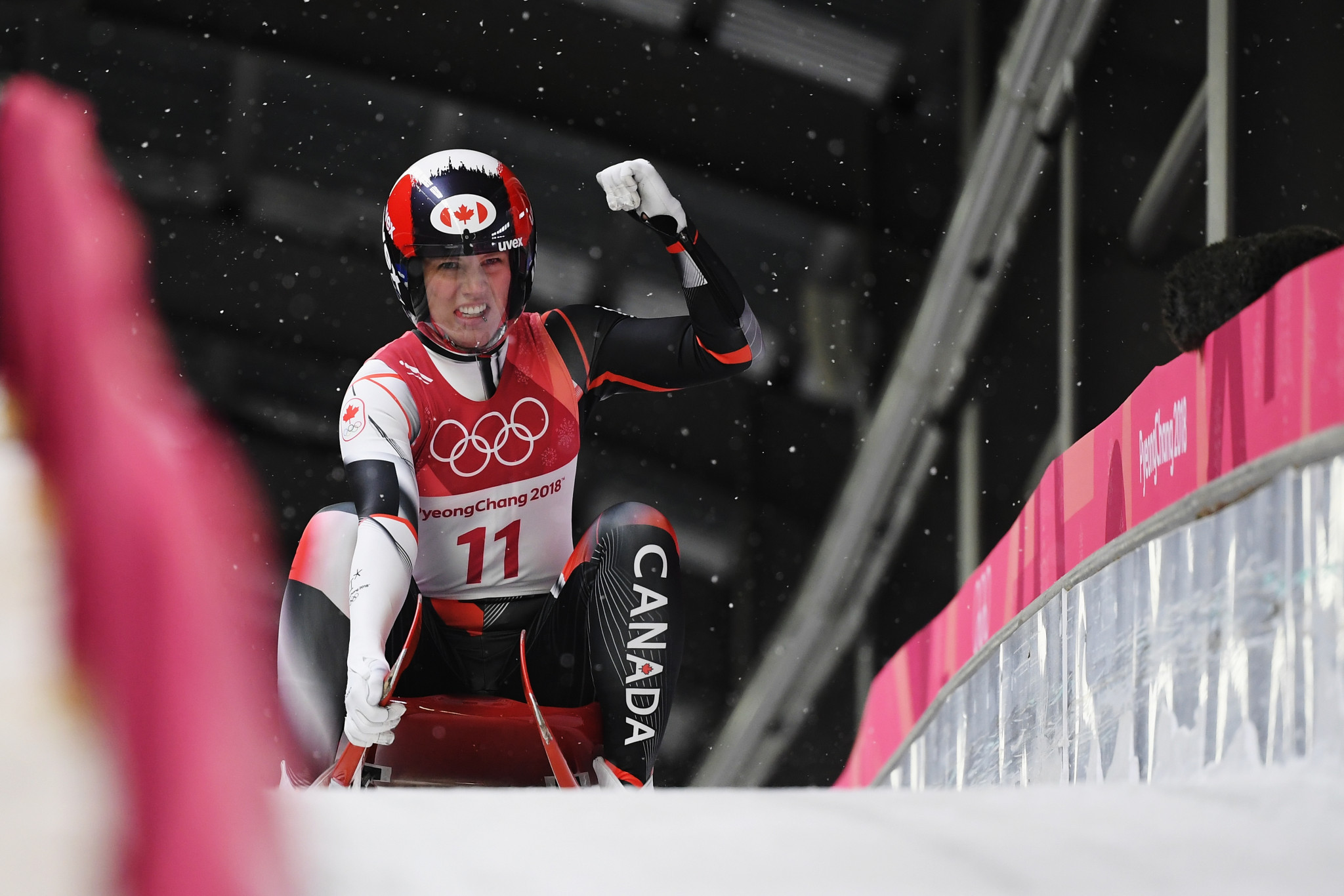 Alex Gough won an Olympic bronze medal for Canada at Pyeongchang 2018 during Wolfgang Staudinger's time as head coach ©Getty Images