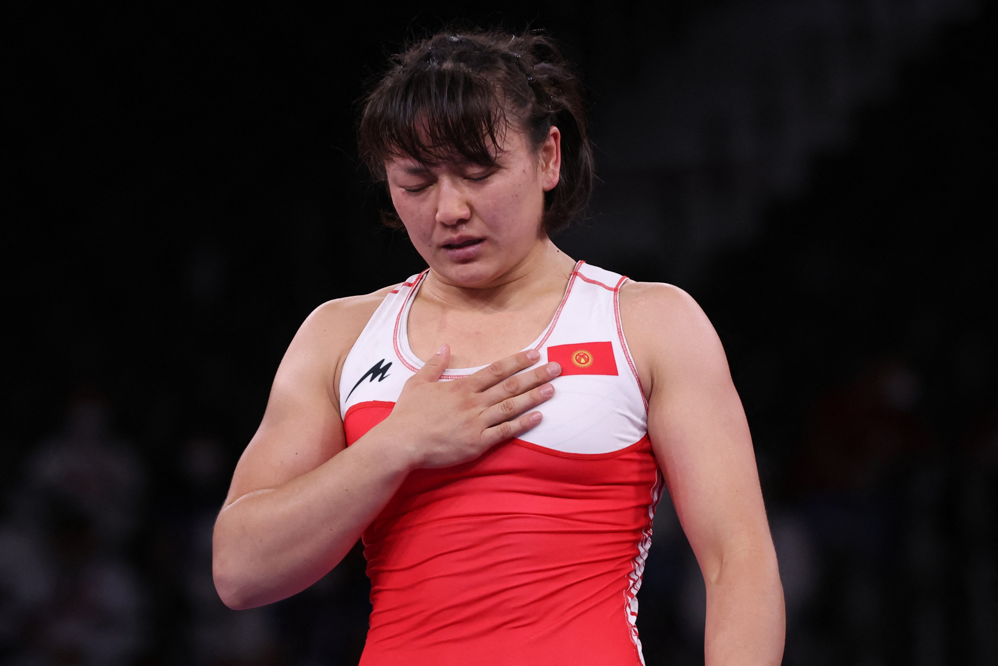 Meerim Zhumanazarova finished second in the under-68kg competition ©Getty Images