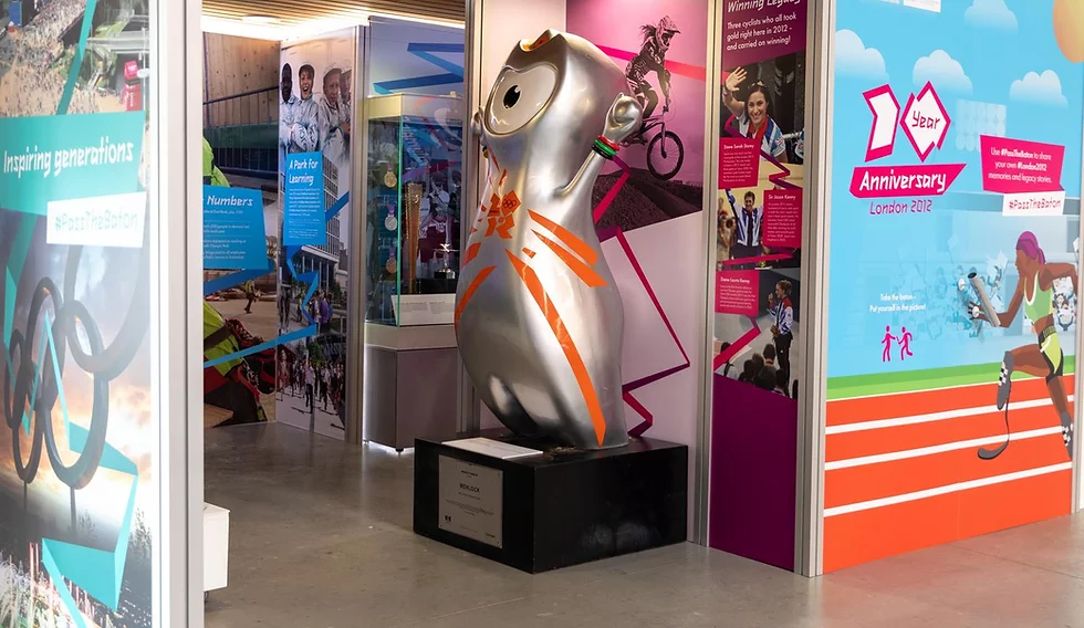 A London 2012 exhibition has been opened at the Lee Valley VeloPark ©Lee Valley Regional Park Authority
