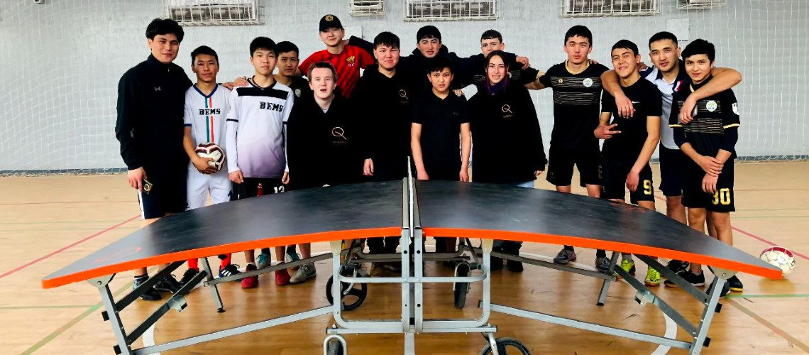 A new teqball club was established in Kyrgyzstan to engage youth and promote social development ©FITEQ