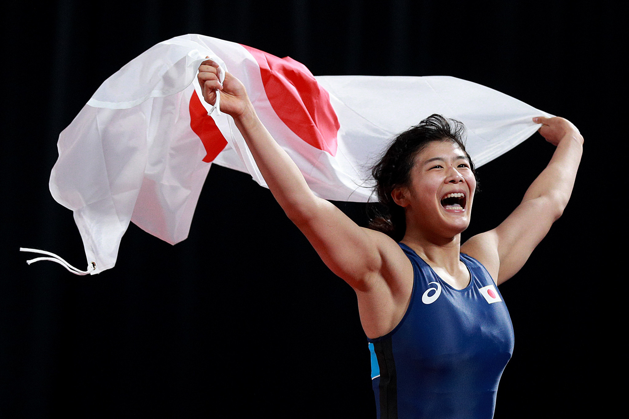 Nonoka Ozaki pulled off an upset in the under-62kg category ©Getty Images