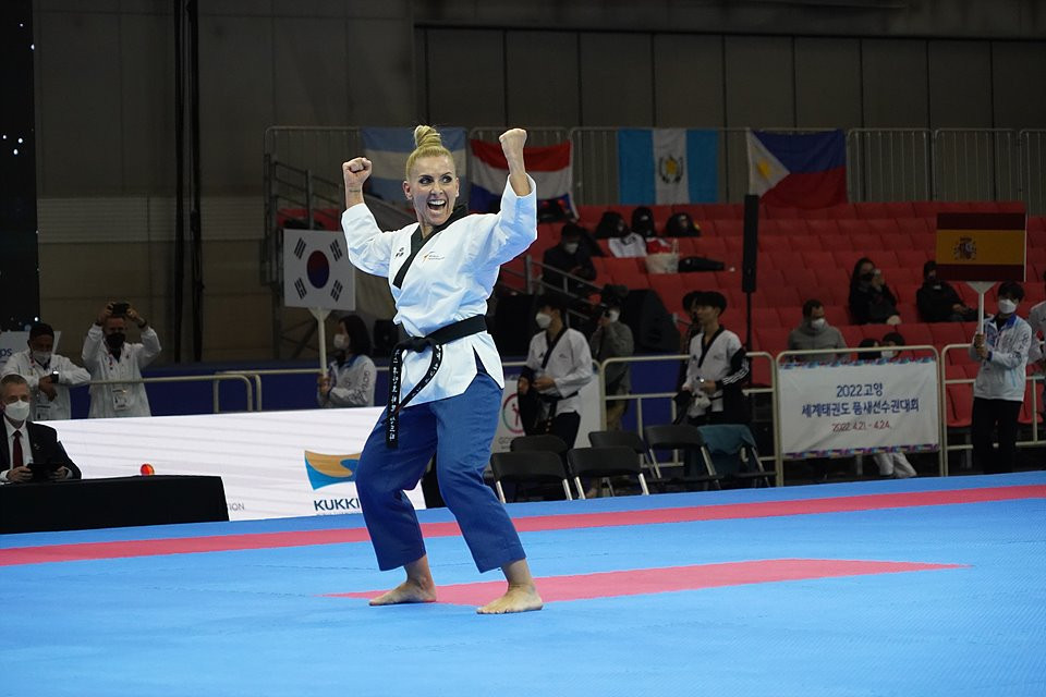 Vanesa Ortega Villodres clinched one of two gold medals for Spain on the second day of the World Taekwondo Poomsae Championships ©World Taekwondo