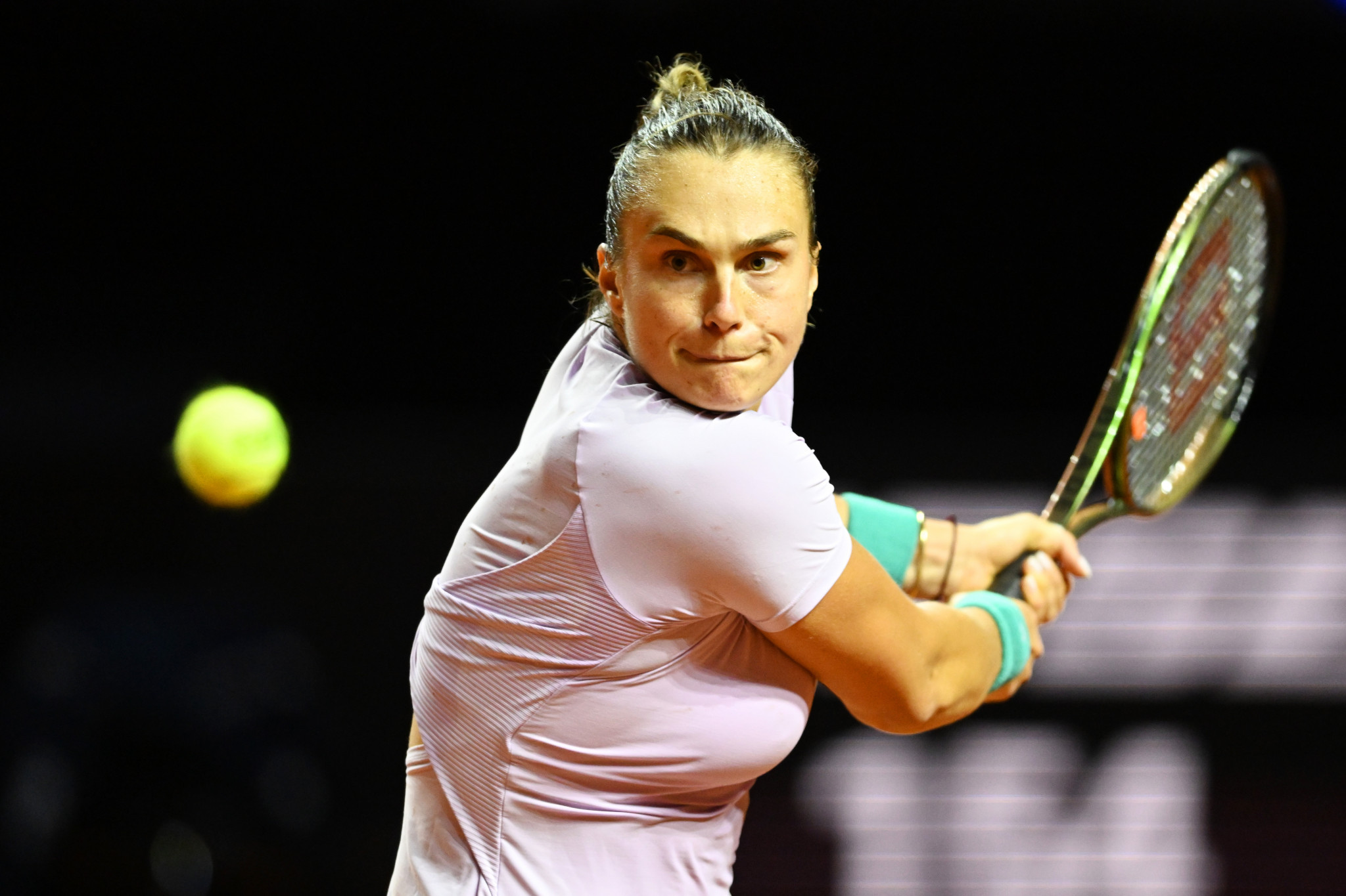 Belarus' Aryna Sabalenka is among the players potentially facing a ban from Wimbledon ©Getty Images