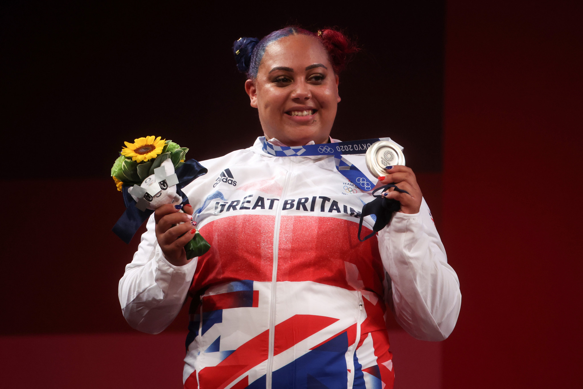Weightlifter Emily Campbell, who won a silver medal at Tokyo 2020, is due to attend a ceremony to mark the British Olympic Association's partnership with Saint-Germain-en-Laye ©Getty Images
