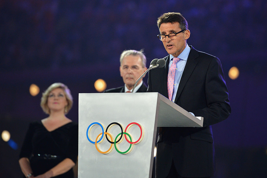 Sebastian Coe, in his role as chairman of the London 2012 Organising Committee, paid tribute to the guidance he had been given by John Coates and the Sydney 2000 organisers ©Getty Images