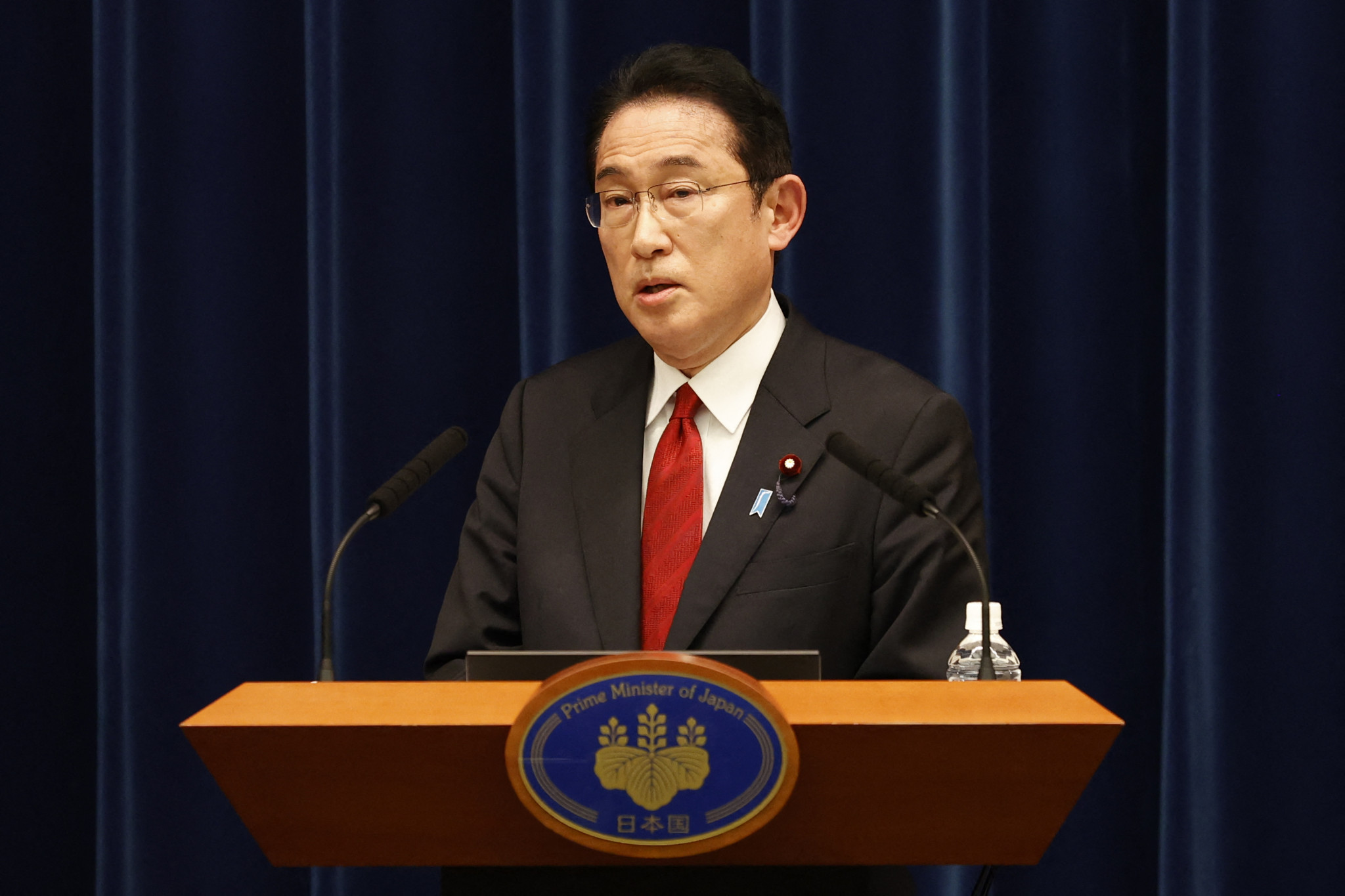 Japanese Prime Minister Fumio Kishida announced sanctions on Russia due to the invasion of Ukraine ©Getty Images