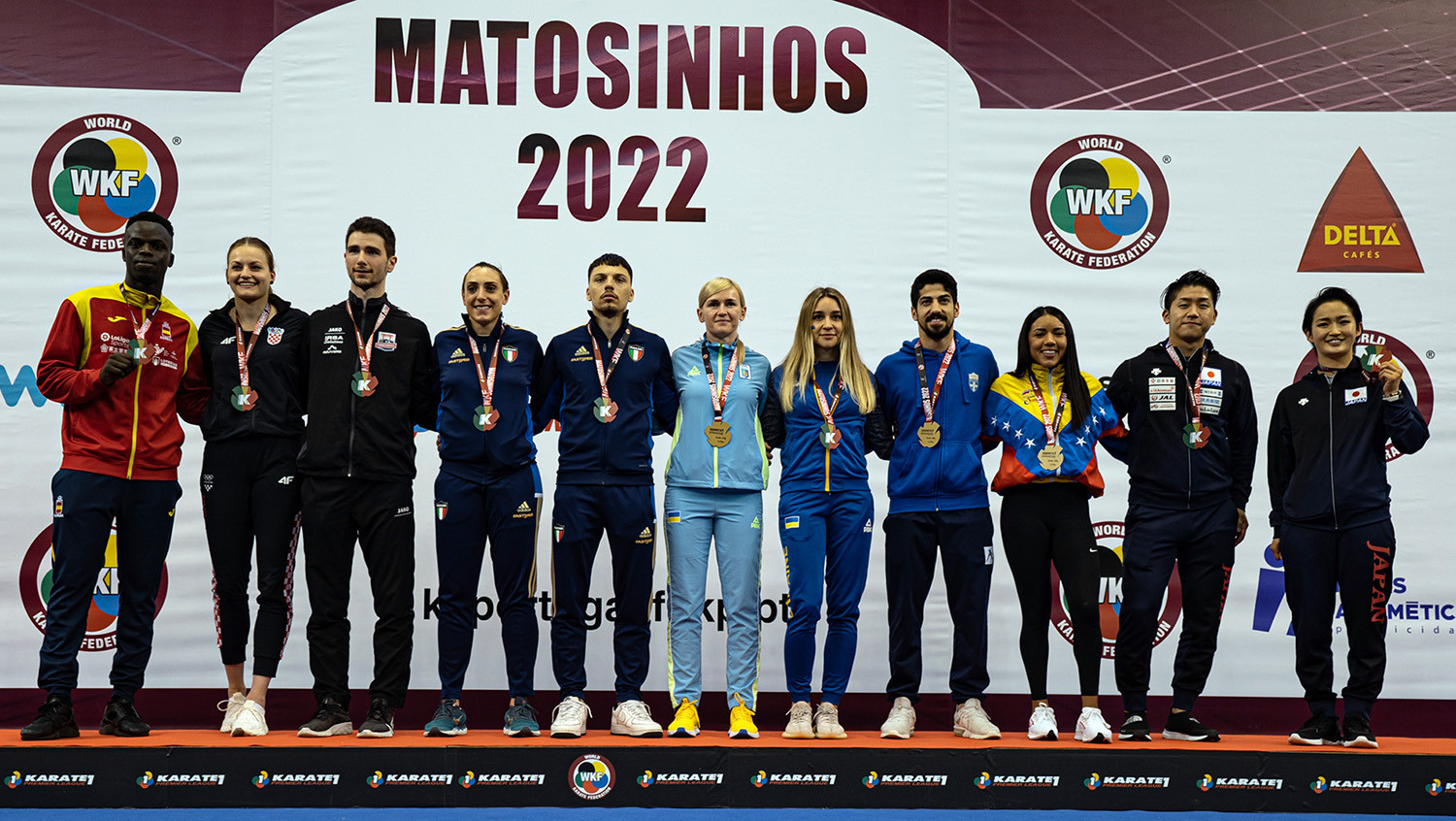 Winners from the Karate 1-Premier League in Matosinhos ©WKF
