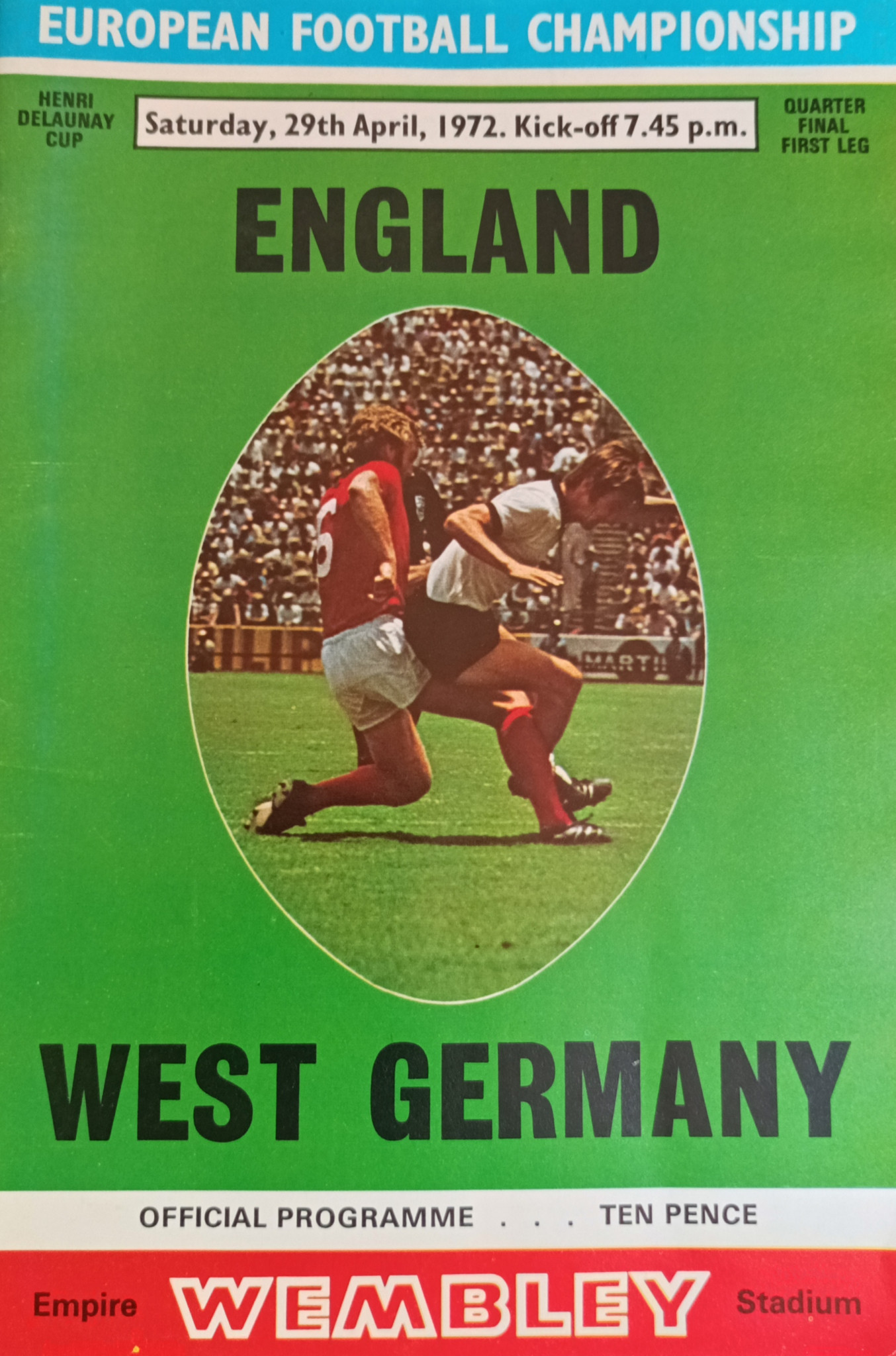 The programme notes suggested that West Germany would be 