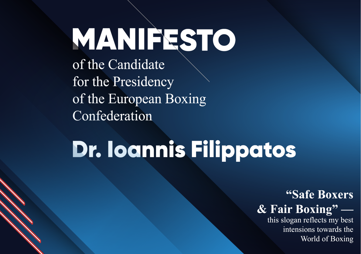 Ioannis Filippatos has released his EUBC Presidential election manifesto under the banner 