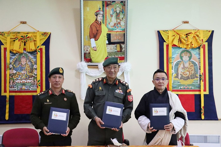 The Chundu Armed Forces Public School is aiming to become a sports talent development hub for student athletes ©Bhutan Olympic Committee