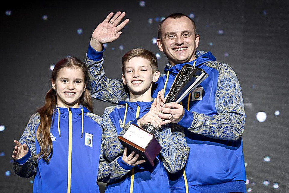 The Ukraine team was awarded with the 