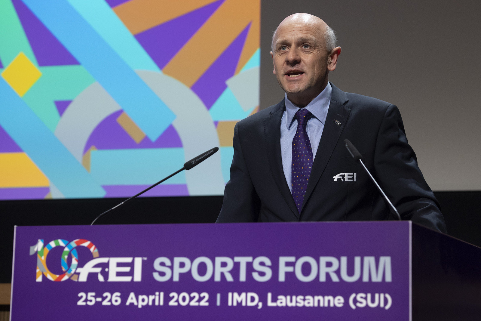 The FEI recognised the International Grooms Association on day two of the Sports Forum ©FEI
