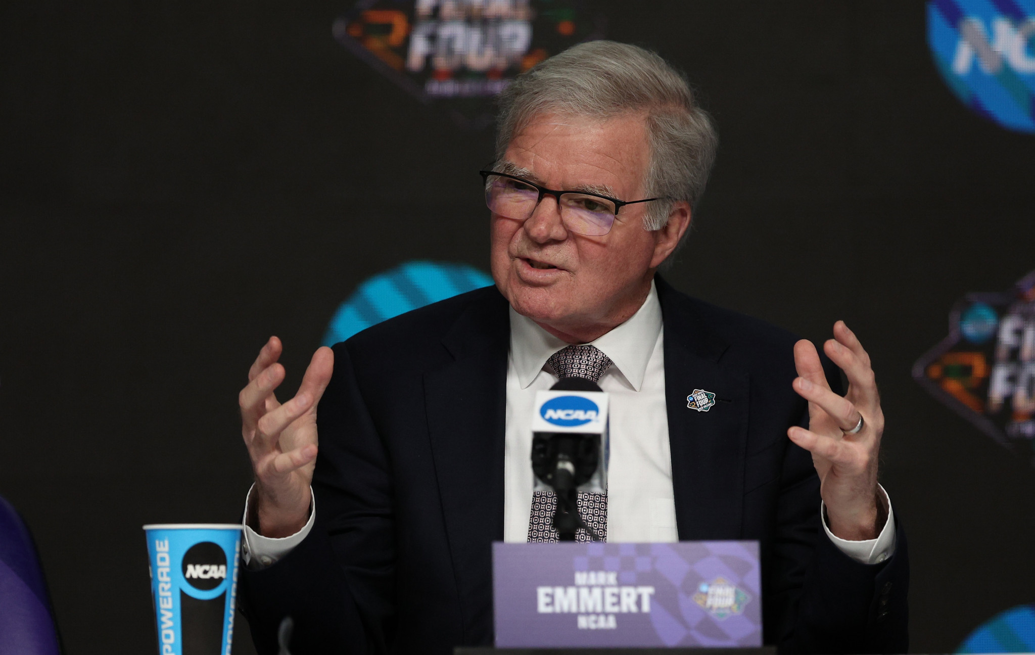 Mark Emmert has been head of the National Collegiate Athletic Association since 2010 and agreed a contract extension last year ©Getty Images