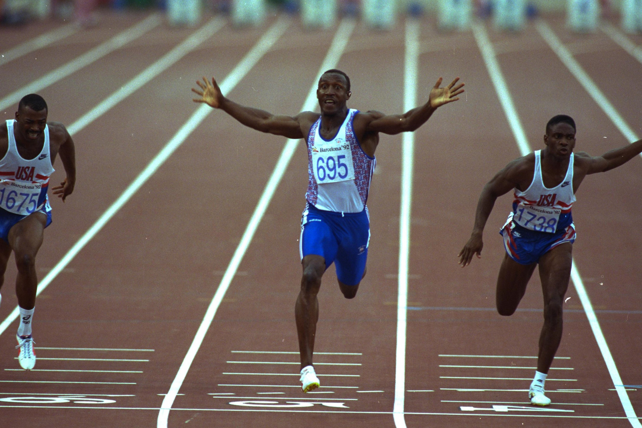 Linford Christie escaped his own drugs ban at Seoul 1988 and came back four years later to win the Olympic 100m - before later testing positive again and suspended for two years ©Getty Images
