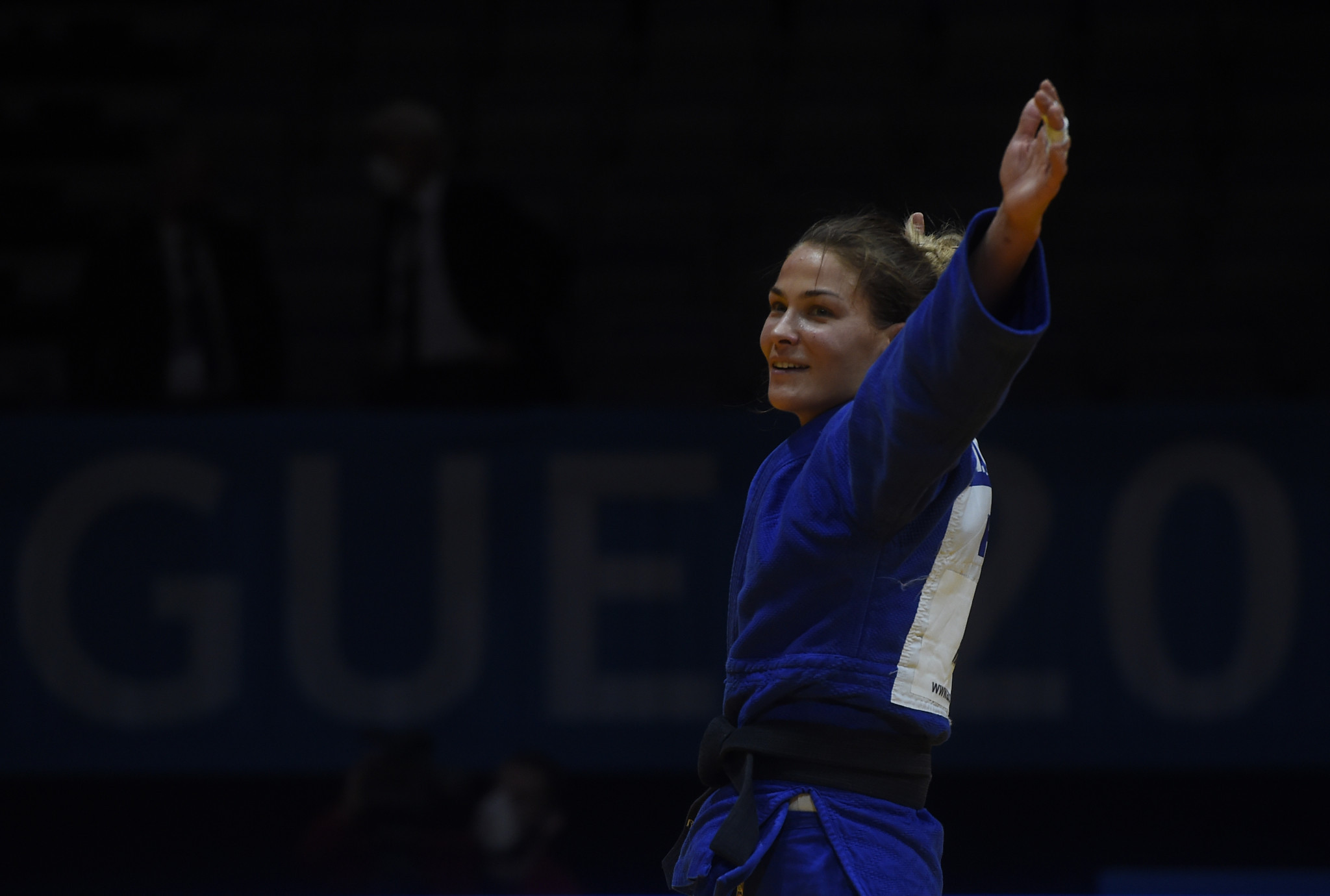 Hungary's Hedvig Karakas defeated Portugal's Telma Monteiro in the women's under-57kg category final at the 2020 European Judo Championships held in Prague ©Getty Images
