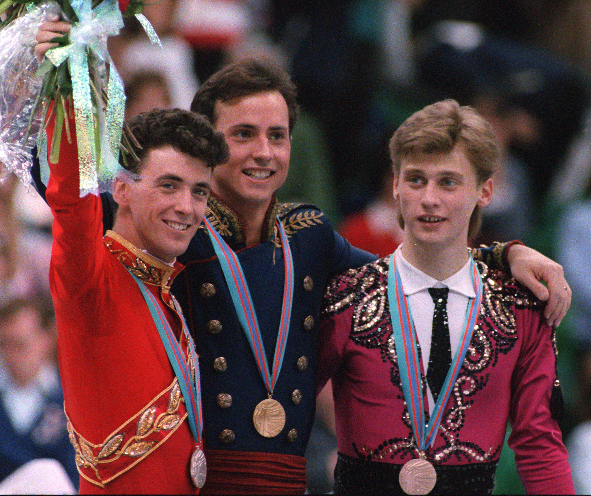 Karol Emil Divín coached two-time Olympic silver medallist Brian Orser, left, of Canada ©Getty Images 