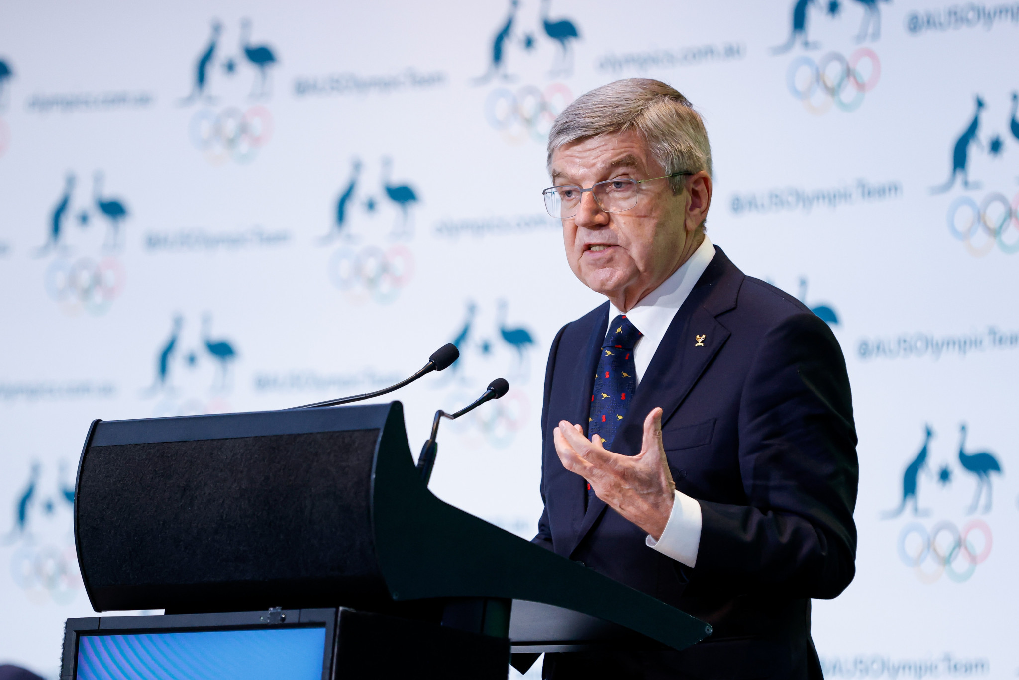 IOC President Thomas Bach claimed that the organisation's response to the war in Ukraine had been praised by the country's Sports Minister Vadym Huttsait ©Getty Images