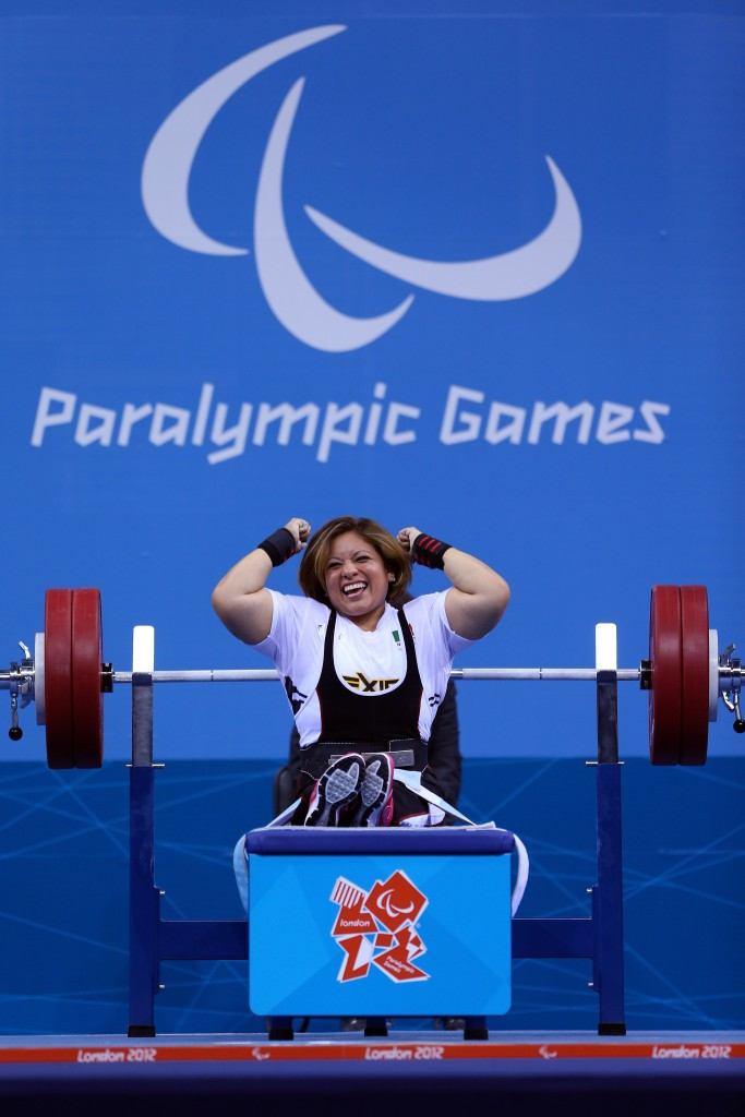Amalia Perez, pictured celebrating Paralympic gold at London 2012, was another winner in Kuala Lumpur ©Getty Images