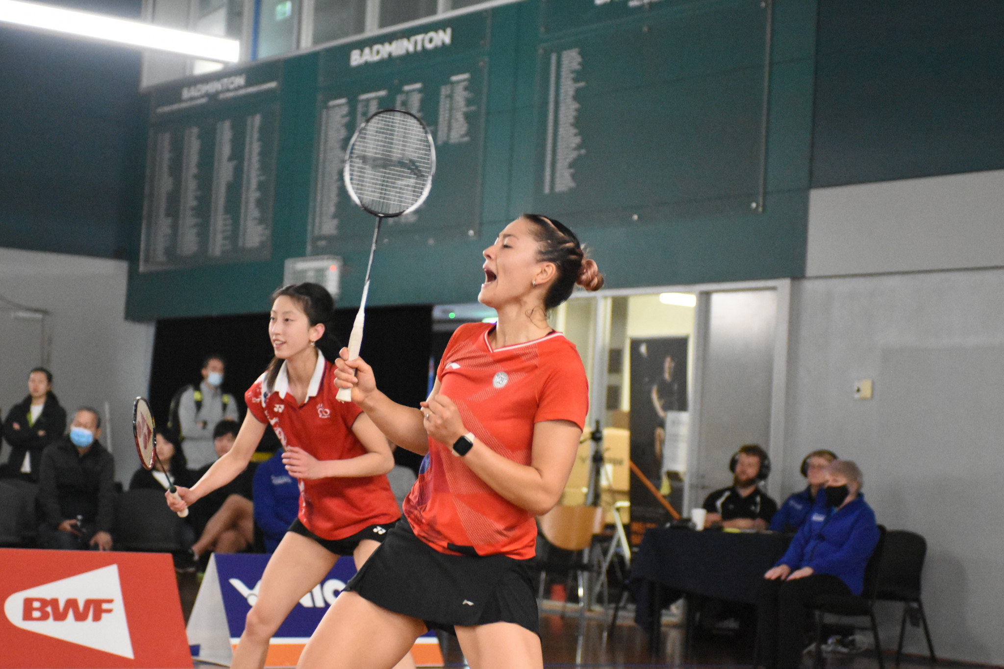 Kaitlyn Ea and Gronya Somerville were defeated in the women's doubles final at the Oceania Badminton Championships by fellow Australians Joyce Choong and Sylvina Kurniawan ©Badminton Oceania