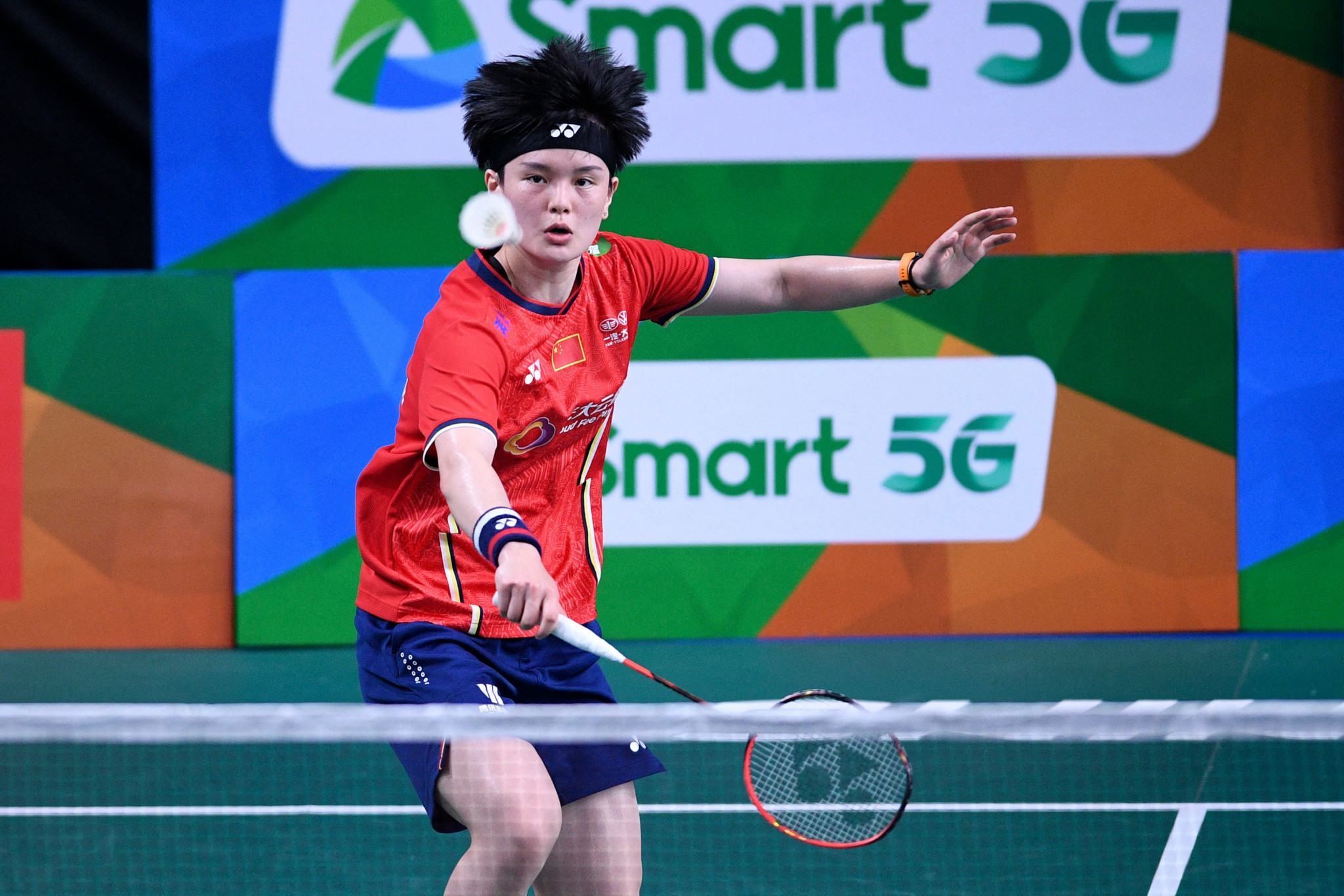 Wang Zhiyi won a maiden Asian title in Manila ©Getty Images