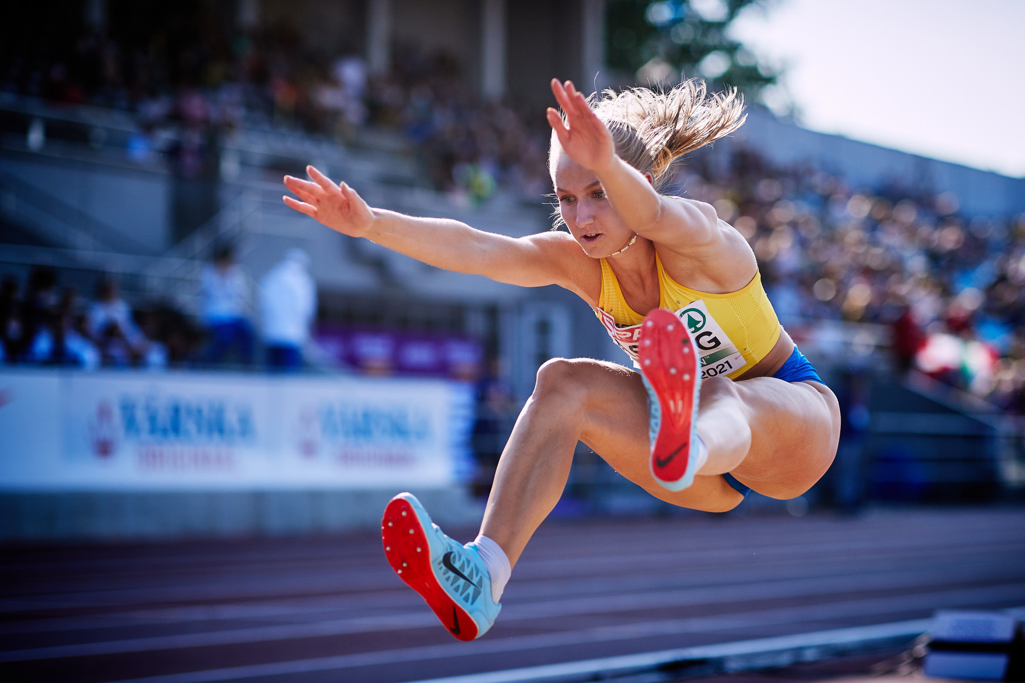 Under-20 long jump and triple jump world champion Maja Åskag is among the athletes enrolled in the scheme ©Getty Images