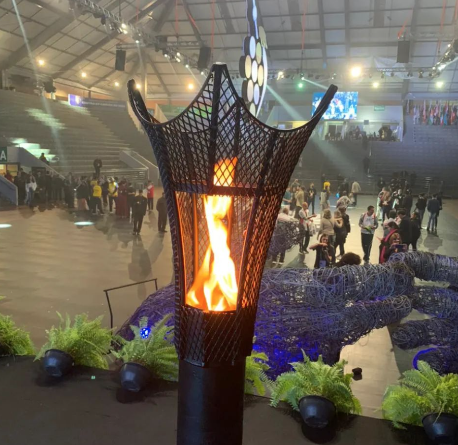 The Deaflympic Flame was displayed at the Opening Ceremony ©Instagram/deaflympics2021official