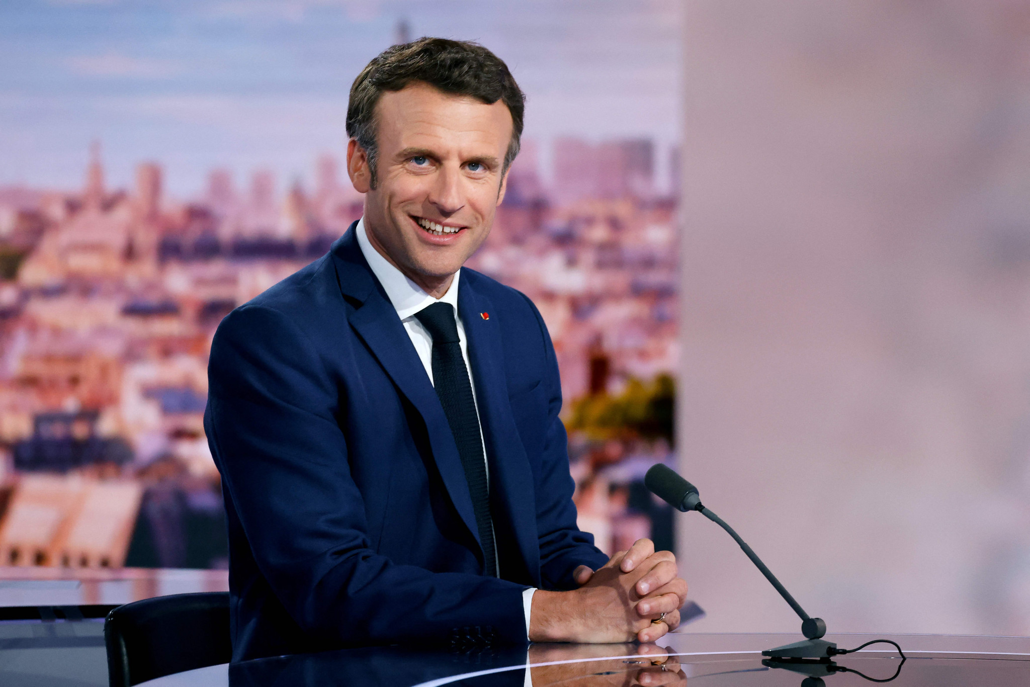 French President Emmanuel Macron said the Paris 2024 Olympics is "a historic opportunity" for esports in France ©Getty Images