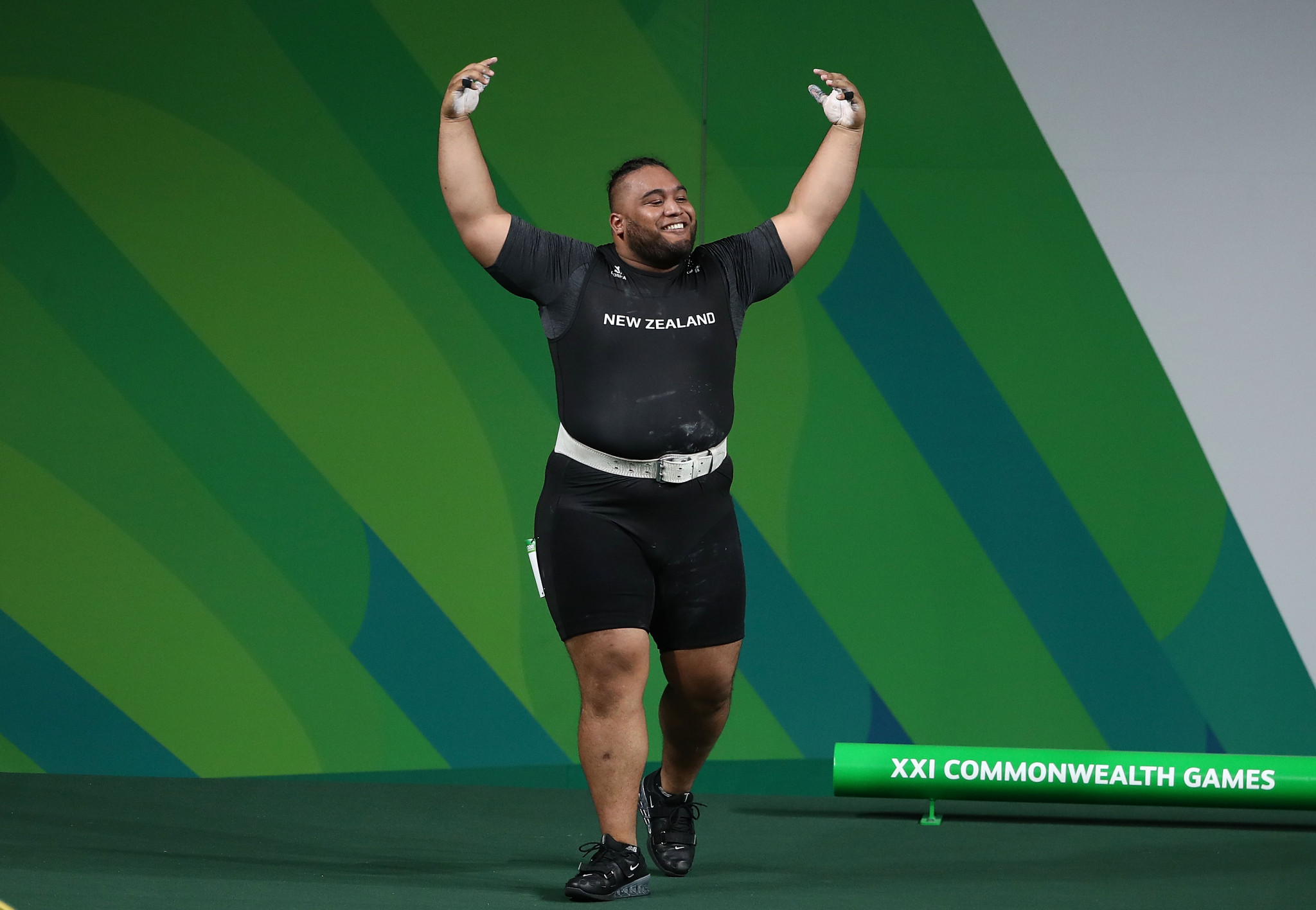 David Liti is carrying on New Zealand's tradition in super heavyweight weightlifting ©Getty Images