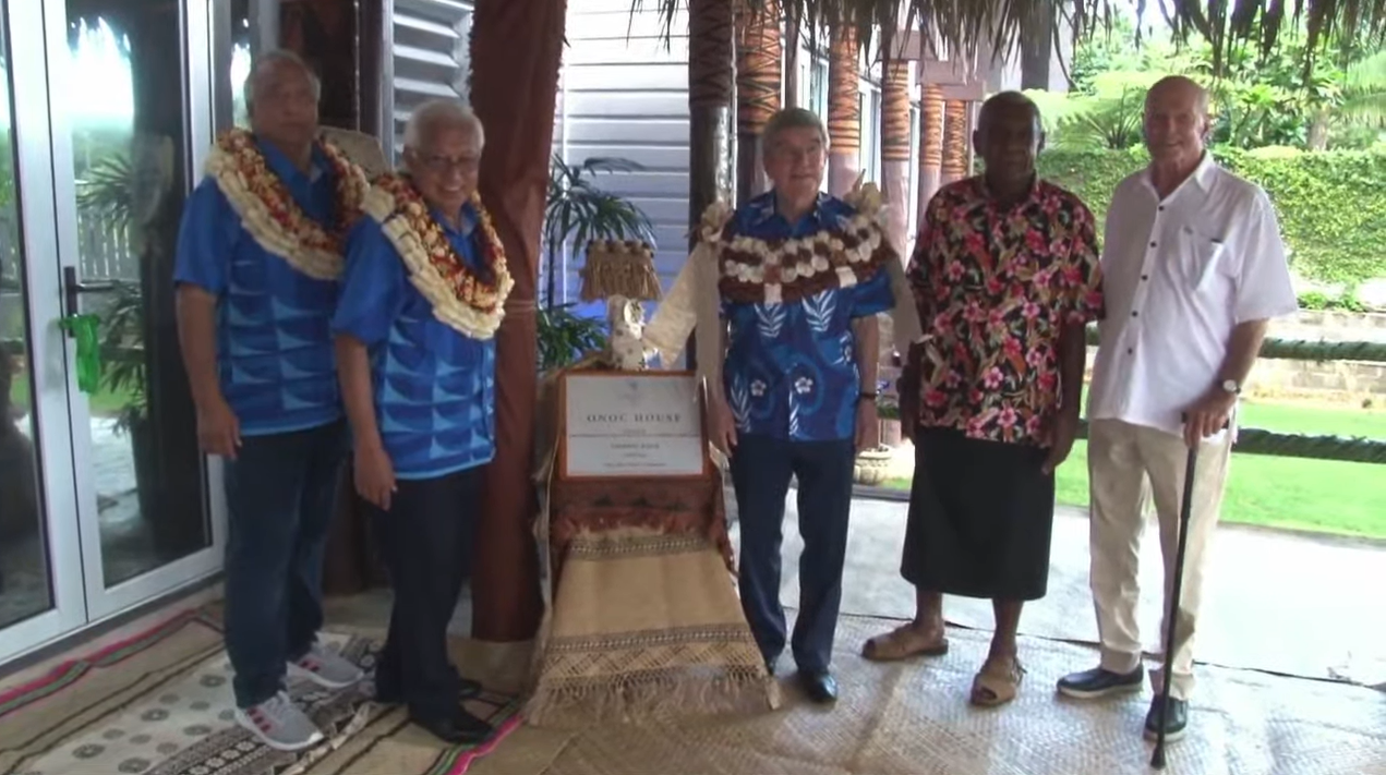 IOC President Bach opens Oceania National Olympic Committees headquarters in Suva
