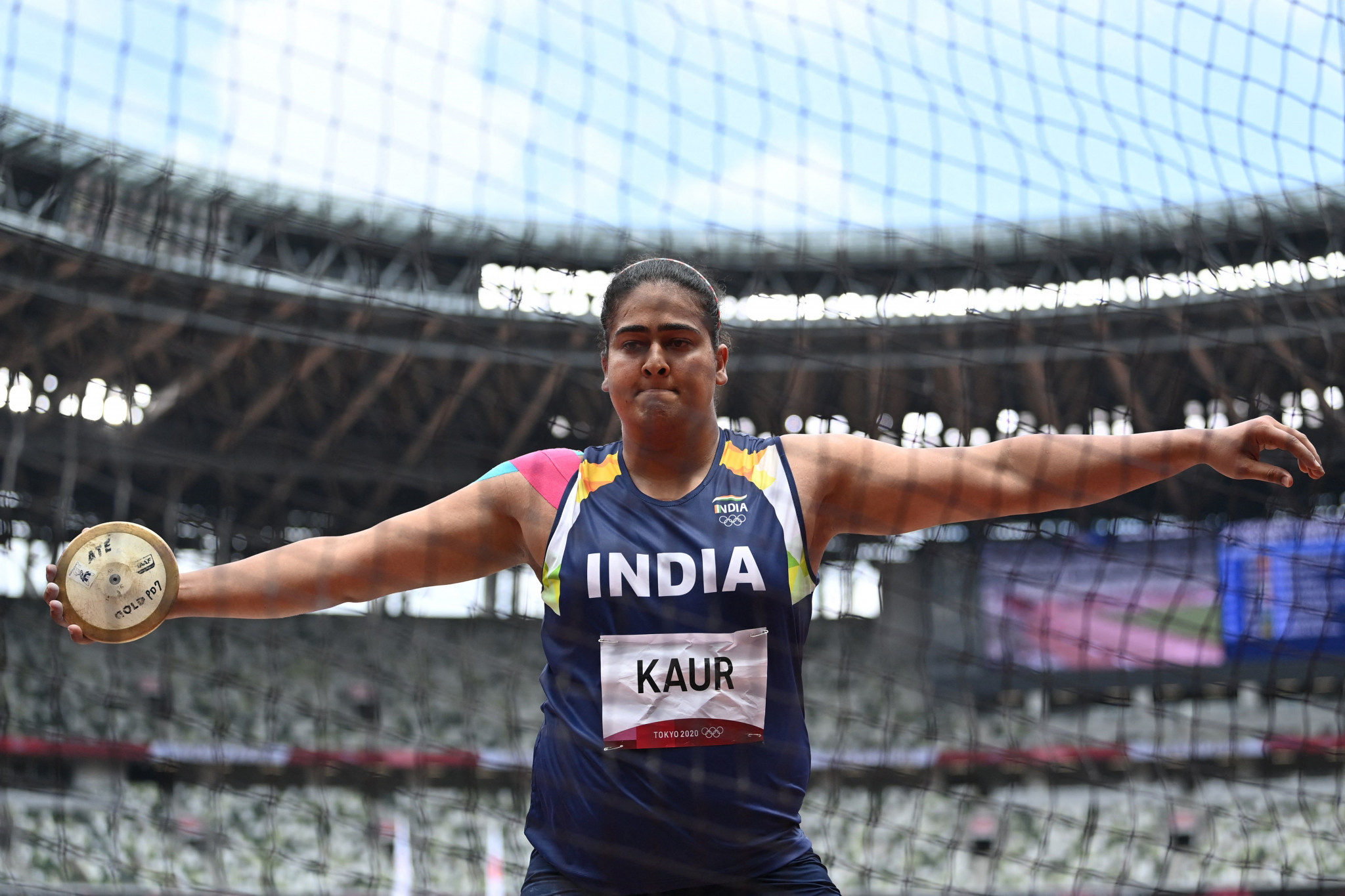 Discus thrower Kamalpreet Kaur is unable to compete after being provisionally suspended by the AIU ©Getty Images