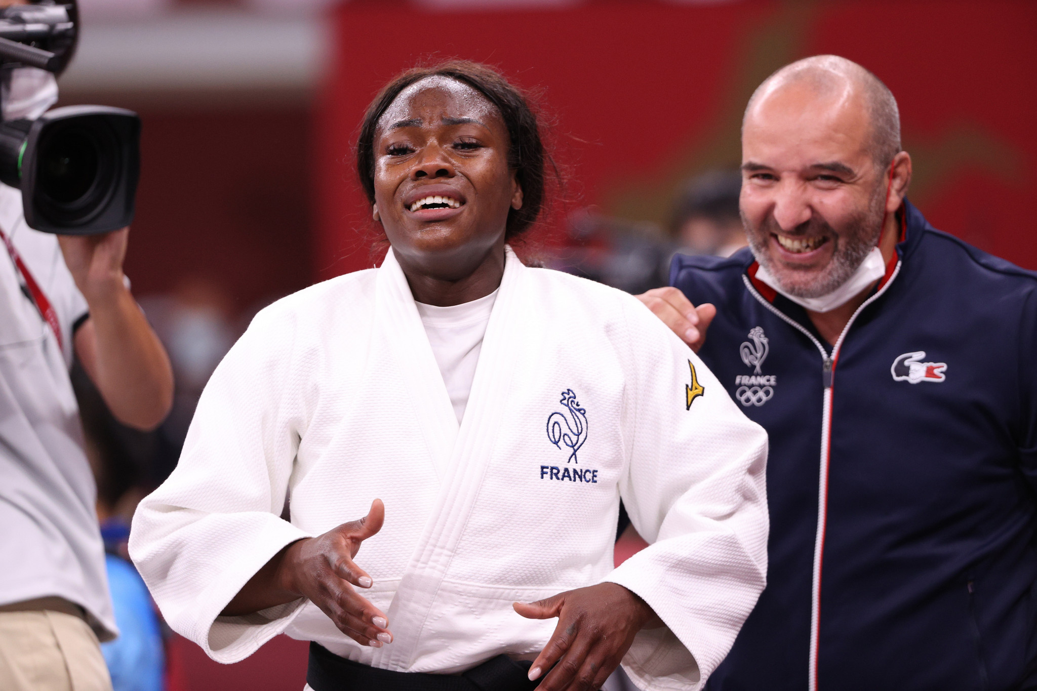 Clarisse Agbegnenou won individual and team gold for France at Tokyo 2020 ©Getty Images