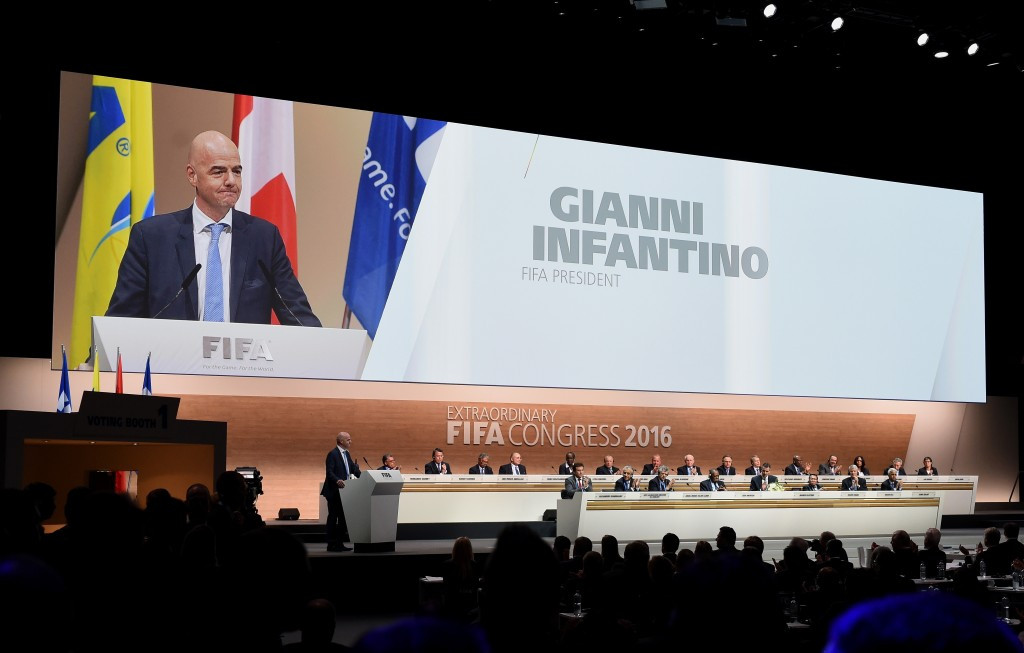 Gianni Infantino has been elected as the ninth FIFA President ©Getty Images