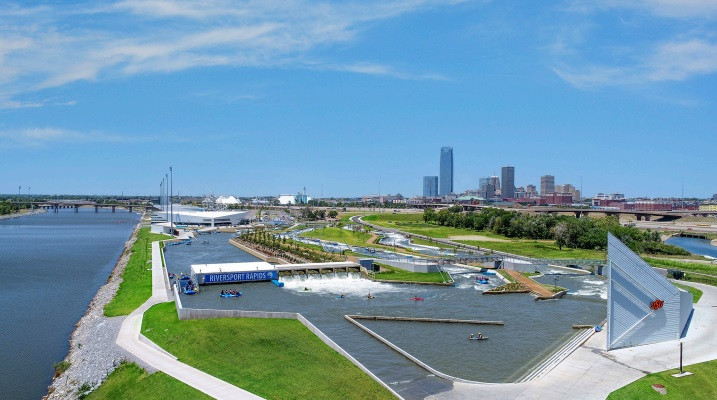 The Los Angeles 2028 canoe slalom venue may be changed to the Riversport Rapids Whitewater Center ©American Canoe Association