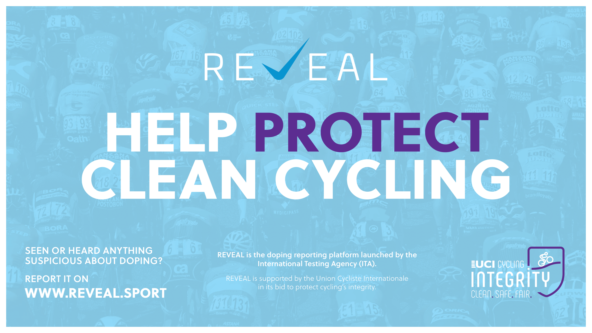 The REVEAL programme is being promoted as part of the Cycling Integrity launch ©UCI