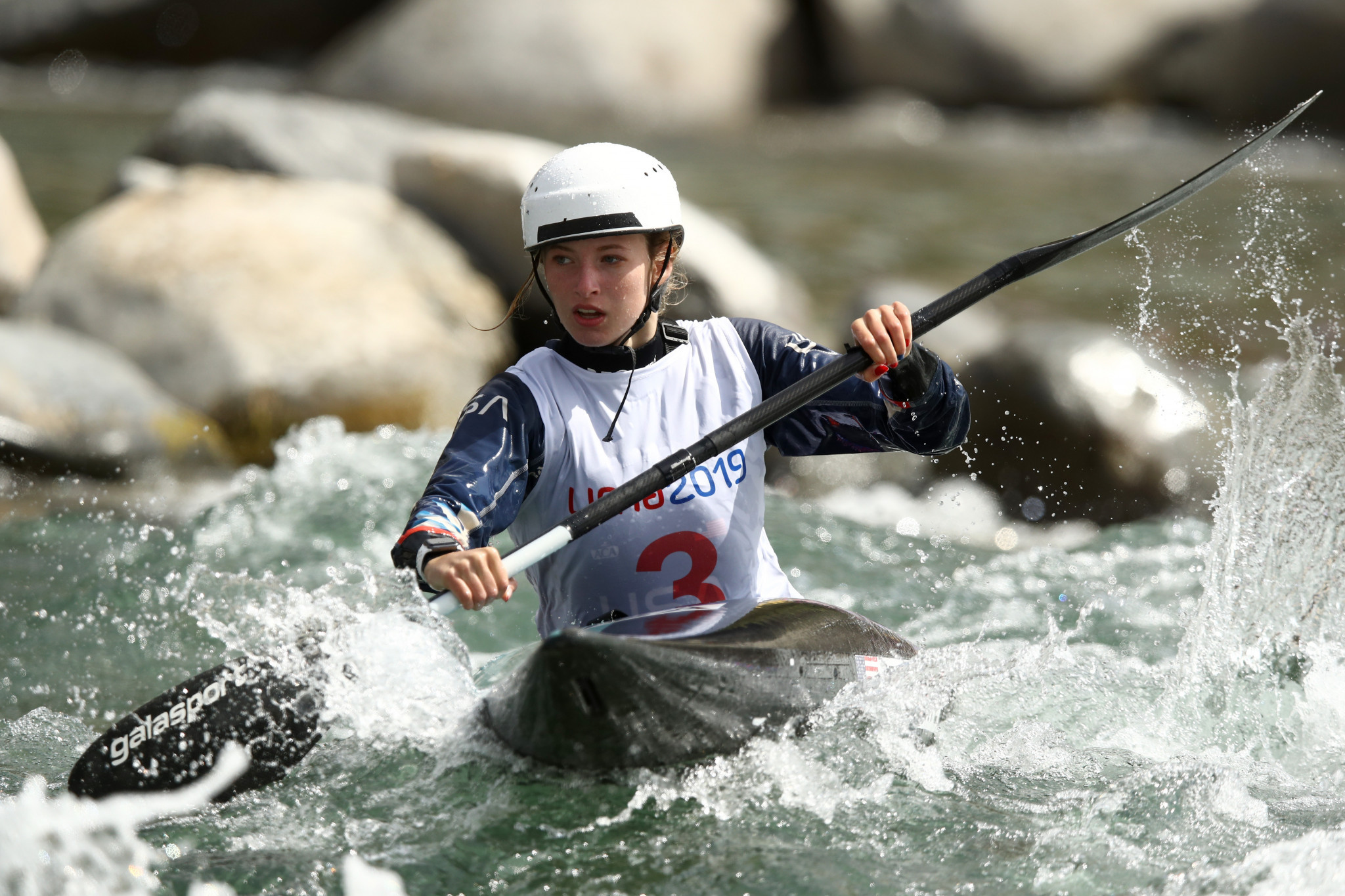 Evy Leibfarth finished in the top three for the women's kayak and canoeing events ©Getty Images