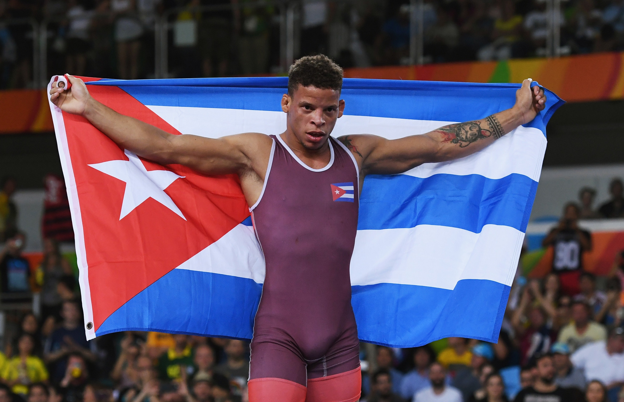 Olympic wrestling champion Ismael Borrero is the latest Cuban athlete to defect ©Getty Images